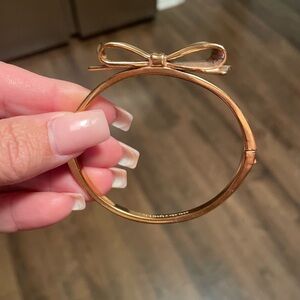 Kate Spade Ribbon Bracelet- Rose Gold